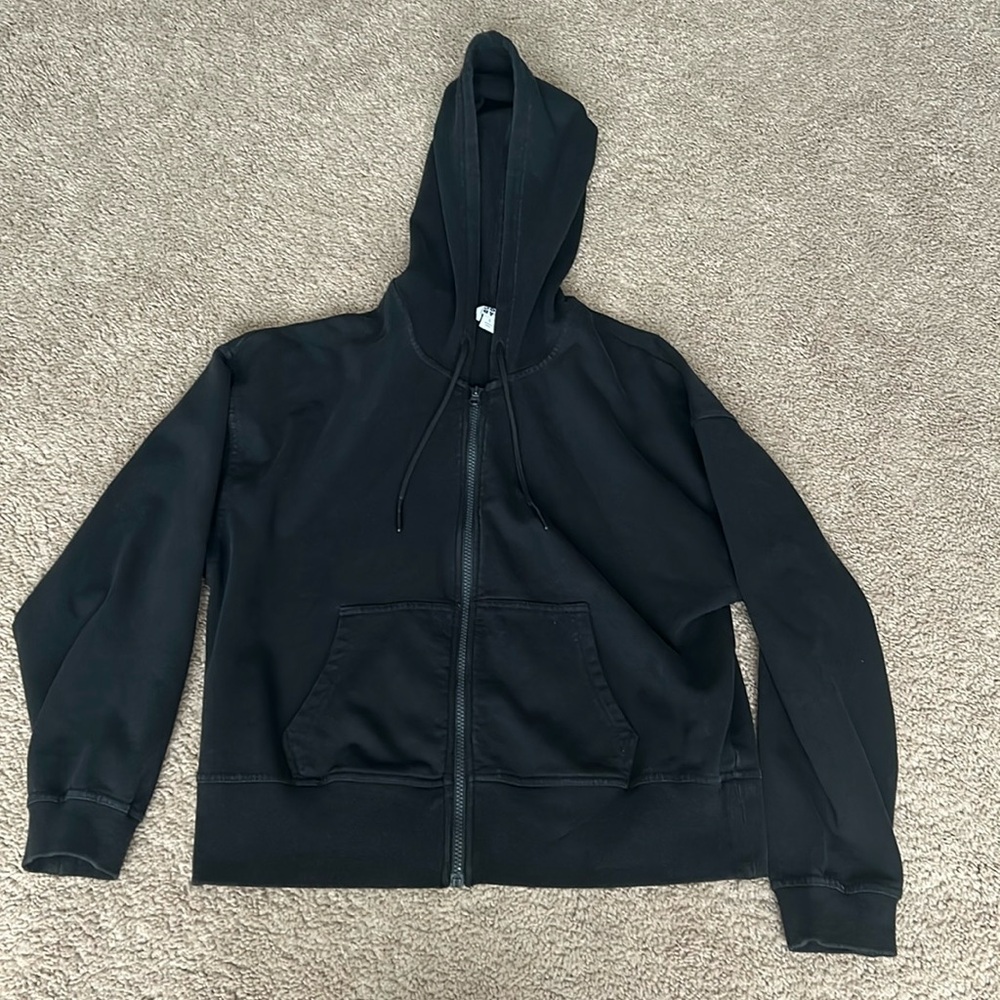 black target zip up